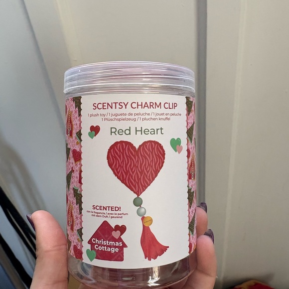 Scentsy Other - Scentsy Red Heart Charm Clip - Pink and Red